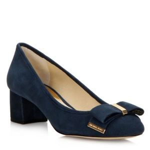 Michael Kors Kiera Navy Suede Pumps